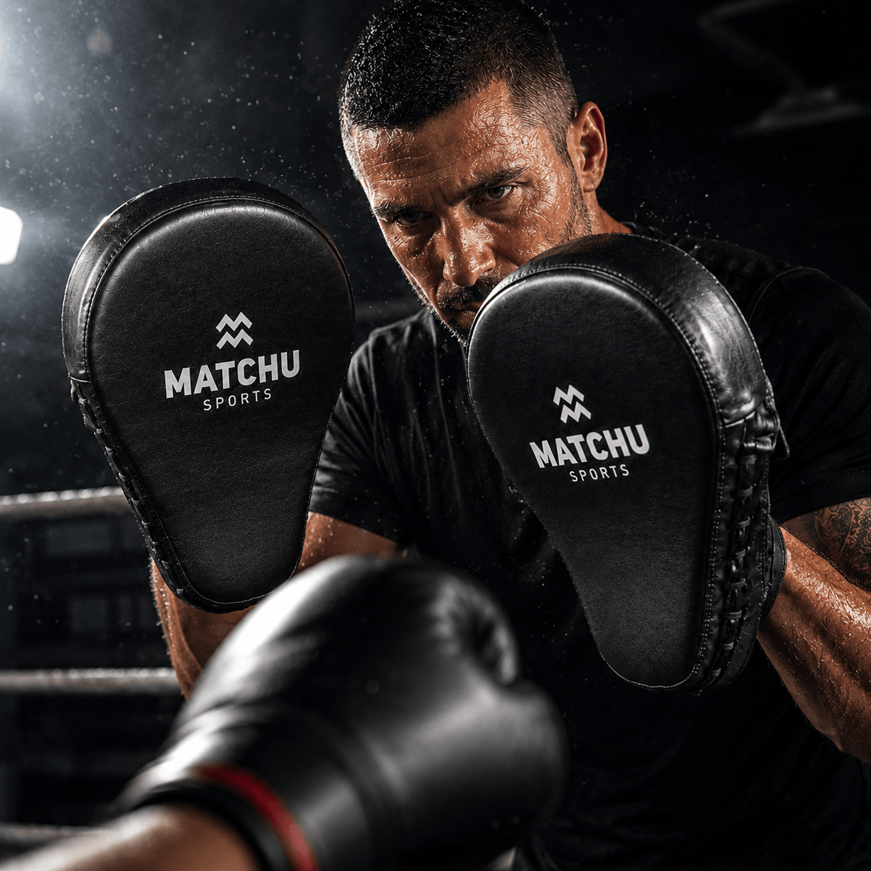 guantes de boxeo para recibir los golpes