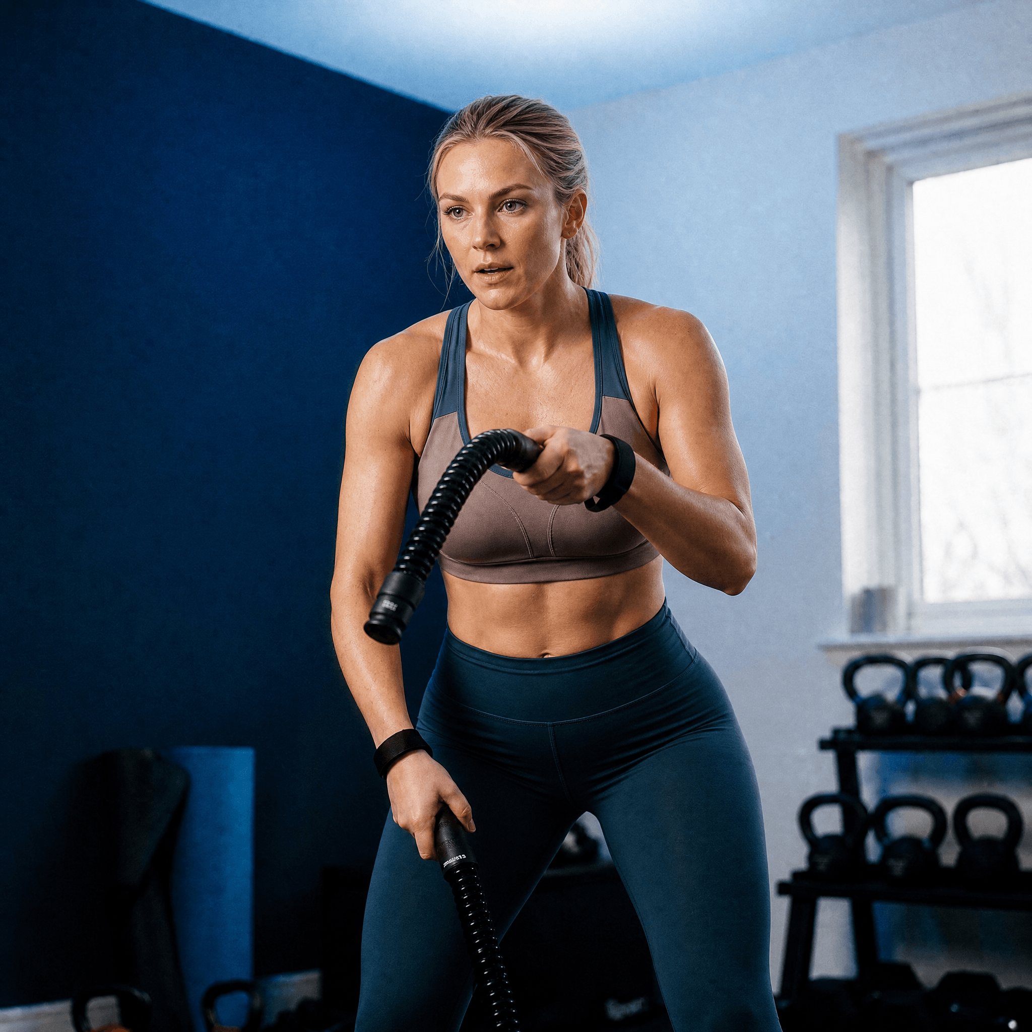 Foto de ambiente mujer haciendo ejercicio