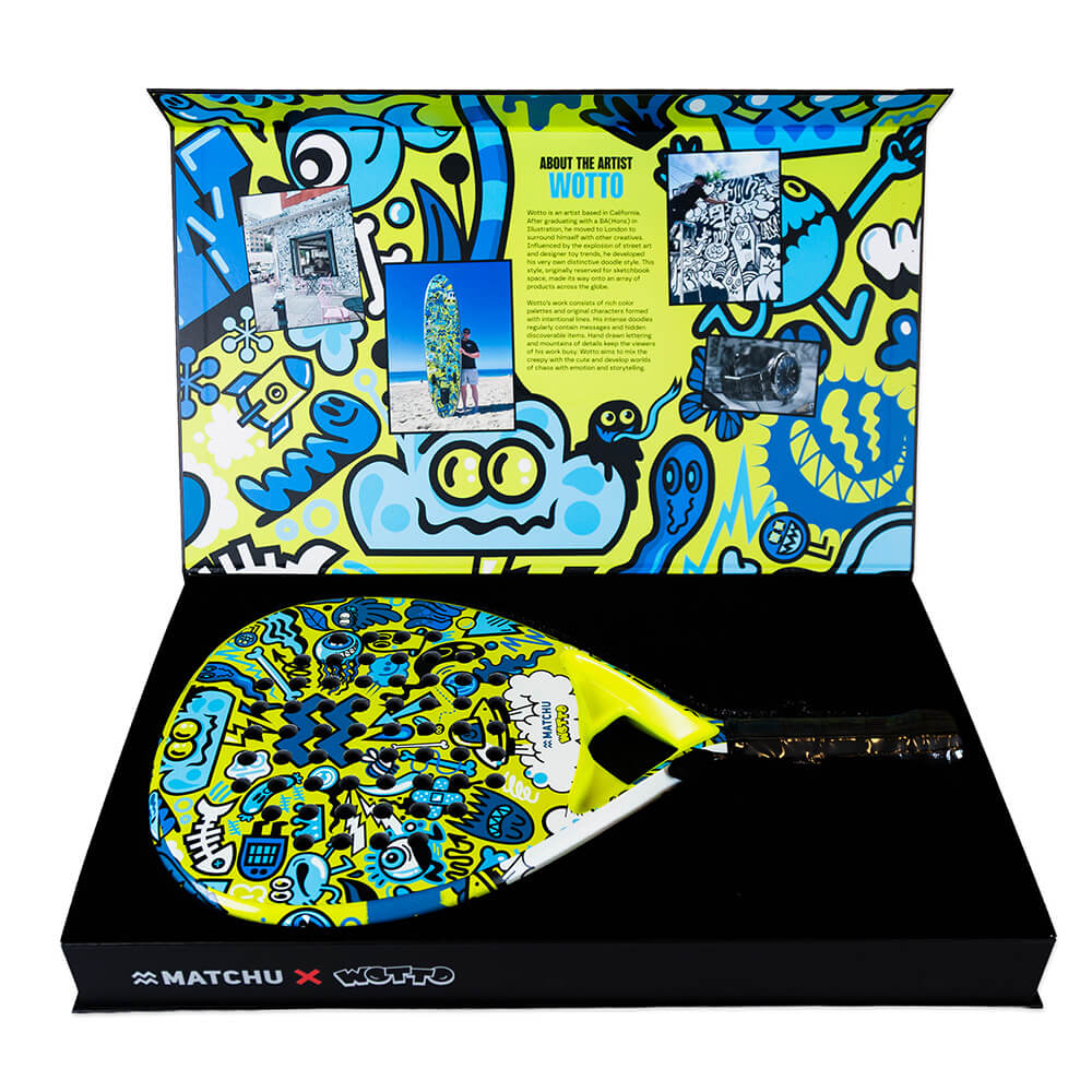 Raqueta de pádel en una caja exclusiva